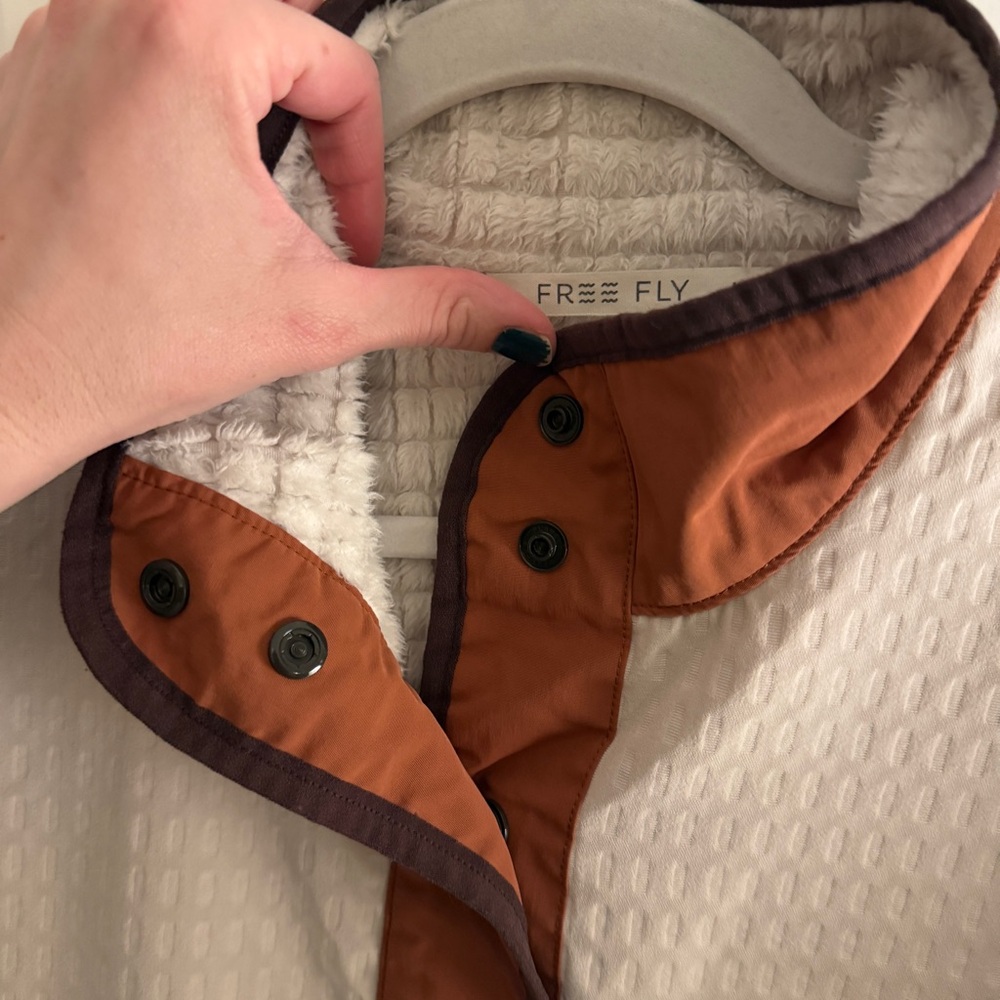 Free Fly Gridback Fleece Snap Pullover | Large - Picture 7 of 9